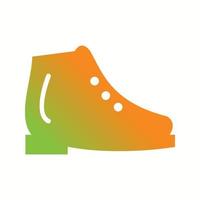 mooi ijs schoenen glyph vector icoon