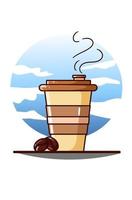 koffie pictogram cartoon afbeelding vector