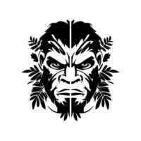 aap vector logo in zwart en wit