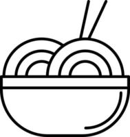 icoon hijs- pasta met een vork. voedingsmiddelen pictogrammen en pictogrammen vector