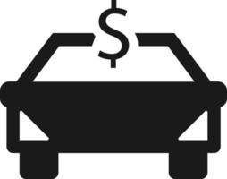 auto, een vergoeding, direct, geld icoon - vector. verzekering concept vector illustratie. Aan wit achtergrond