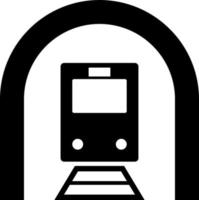 trein, tunnel, icoon. element van gemakkelijk icoon voor websites, web ontwerp, mobiel app, infographics. dik lijn icoon voor website ontwerp en ontwikkeling, app ontwikkeling Aan wit achtergrond vector