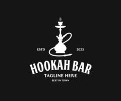 hookah shisha roken logo icoon vector sjabloon voor cafe, winkel, club, lounge