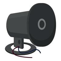 Politie megafoon icoon tekenfilm vector. veiligheid uitrusting vector