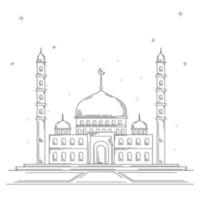 geel eid mubarak typografie belettering met maan en ster Aan een wit achtergrond vector