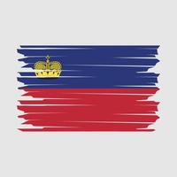 Liechtenstein vlag illustratie vector
