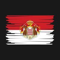 vlag van monaco vector