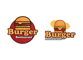Hamburger restaurant logo ontwerp sjabloon. vector