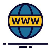 wereldbol icoon vector illustratie ontwerp, geschikt voor advertentie, website, sociaal media post en andere grafisch behoeften.