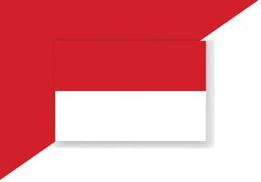vector Indonesië vlag. land vlag ontwerp. vlak vector vlag.