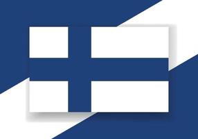 vector Finland vlag. land vlag ontwerp. vlak vector vlag.