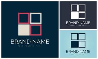 ramen modern plein vorm logo sjabloon ontwerp voor merk of bedrijf en andere vector