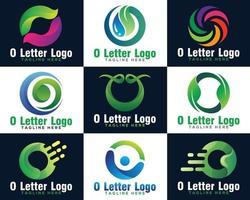 abstract creatief O brief logo vector