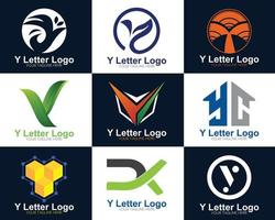 y brief logo sjabloon vector icoon ontwerp. mode y brief technologie netwerk logo.