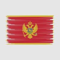 Montenegro vlag illustratie vector