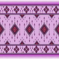 donker Purper etnisch naadloos patroon, meetkundig traditioneel vector illustratie ontwerp voor kleding stof, achtergrond, tapijt, behang