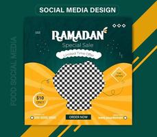Ramadan speciaal datums fruit uitverkoop post sjabloon vector