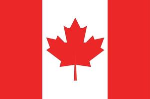 Canada nationaal officieel vlag symbool, banier vector illustratie.