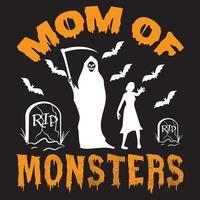 mam van monsters vector