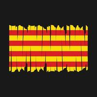 Catalonië vlag borstel vector