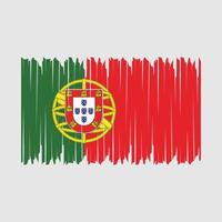 Portugese vlagborstel flag vector