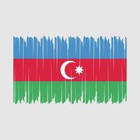 azerbeidzjaanse vlagborstel vector