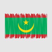 Mauritanië vlag borstel vector