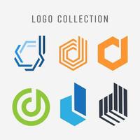 abstract brief d logo icoon set. ontwerp voor bedrijf van luxe, elegant, gemakkelijk. vector