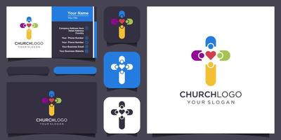 kerk logo vector ontwerp vertegenwoordigt Christendom organisatie symbool.