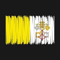 vaticaan vlag borstel vector