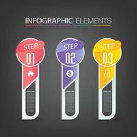 moderne tekstvaksjabloon, banner infographics vector