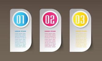 moderne tekstvaksjabloon, banner infographics vector