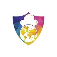 globaal chef vector logo ontwerp.