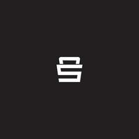 brief s logo in de zak symbool voor uw markt winkel vector