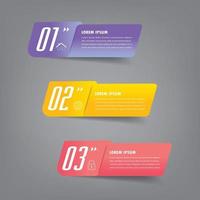 moderne tekstvaksjabloon, banner infographics vector