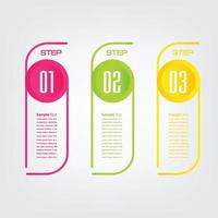 moderne tekstvaksjabloon, banner infographics vector