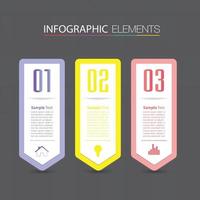 moderne tekstvaksjabloon, banner infographics vector