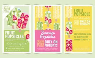 Vector Fruit ijslolly Posters
