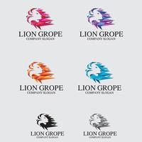 leeuw logo vector ontwerpsjabloon