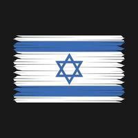 Israëlische vlag borstel vector