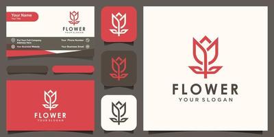 abstract bloem logo icoon ontwerp. vector