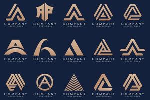 brief een logo icoon ontwerp sjabloon. vector