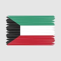 Koeweitse vlagborstel vector
