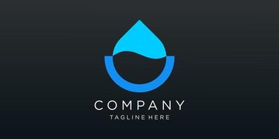 water laten vallen vormen glimlach, stropdas idee logo ontwerp vector icoon illustratie inspiratie