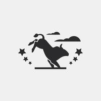 wild stier trap rodeo logo vector