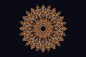 luxe gouden Koninklijk mandala ontwerp vector voor achtergrond. gouden mandala ontwerp. Islamitisch achtergrond ontwerp