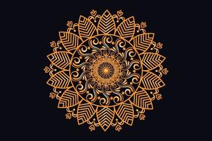 luxe gouden Koninklijk mandala ontwerp vector voor achtergrond. gouden mandala ontwerp. Islamitisch achtergrond ontwerp