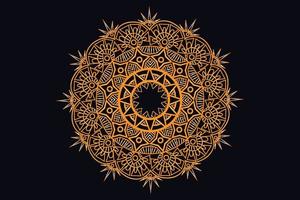 luxe gouden Koninklijk mandala ontwerp vector voor achtergrond. gouden mandala ontwerp. Islamitisch achtergrond ontwerp