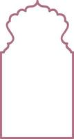 Islamitisch oosterse stijl ramen en bogen. modern boho kleuren, minimalistisch ontwerp vector