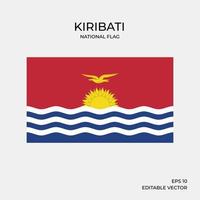 nationale vlag van kiribati vector